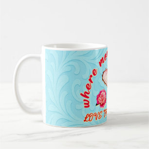 Mug art en forme de cœur