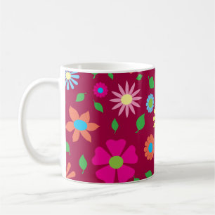 Mug Art floral coloré