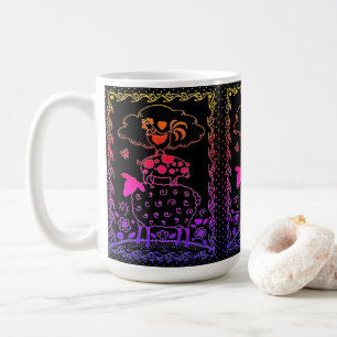 Mug ART FOLAIRE ANIMAUX DE FERME MOULER PIG ROOSTER Pr