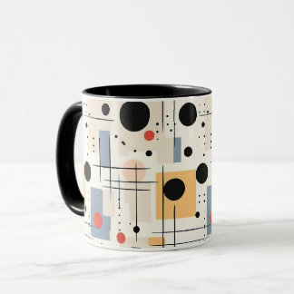 Mug Art géométrique abstrait du milieu du XXe siècle