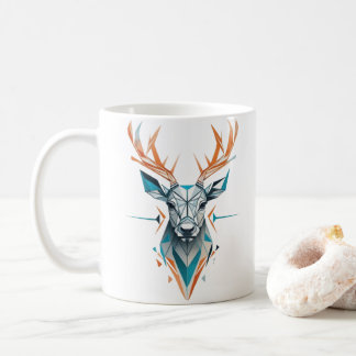 Mug Art géométrique des cerfs | Conception moderne de 