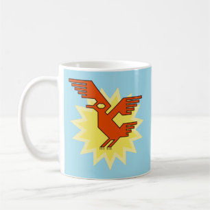 Mug Art géométrique moderne d'oiseau de condor andin