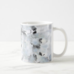 Mug Art moderne abstrait noir et blanc