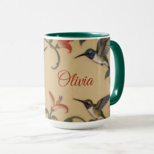 Mug Art Nouveau colibri