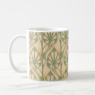 Mug Art Nouveau, Retro Fond d'écran design.