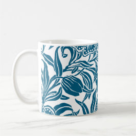 Mug Art Nouveau Vintage Botanical Floral Pattern 
