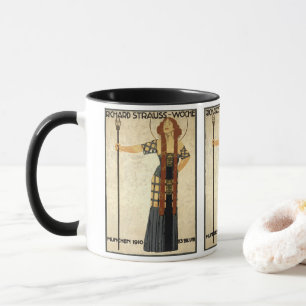 Mug Art Nouveau vintage Richard Strauss-Woche. Munich