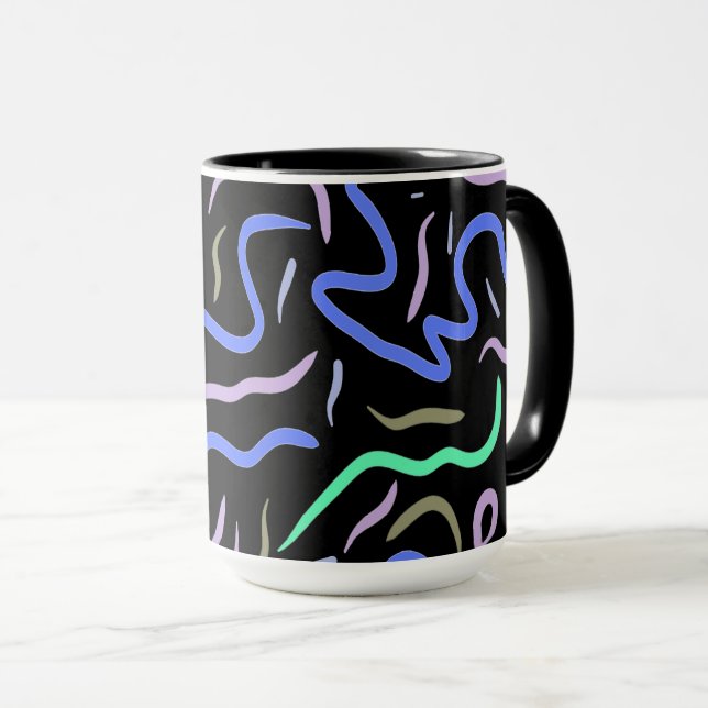 Mug Art numérique Abstrait funky (Devant droit)
