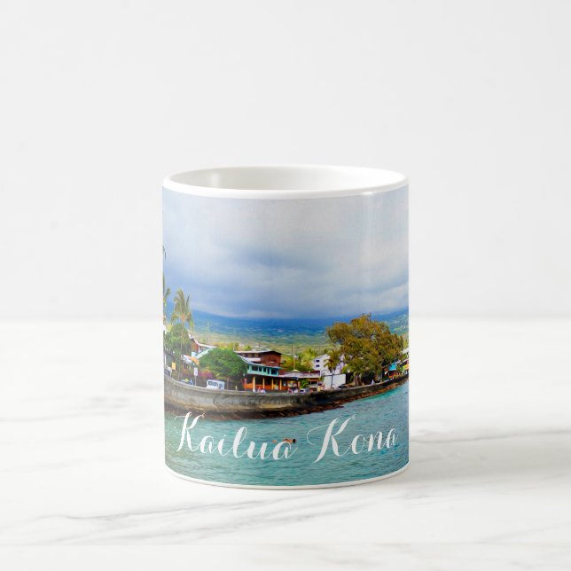 Mug Art numérique de peinture à l'huile d'Hawaï de (Centre)