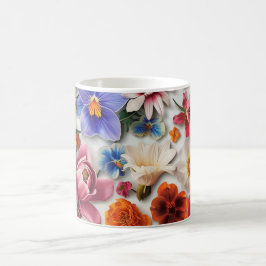 Mug Art numérique des fleurs de printemps