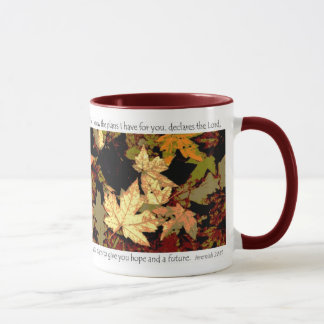 Mug Art original de photo de mosaïque de feuille de
