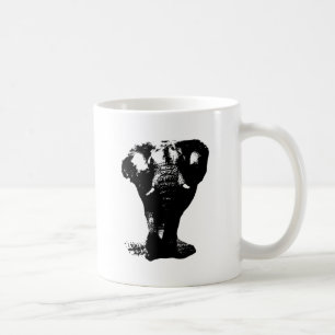 Mug Art pop Eléphant Noir & Blanc
