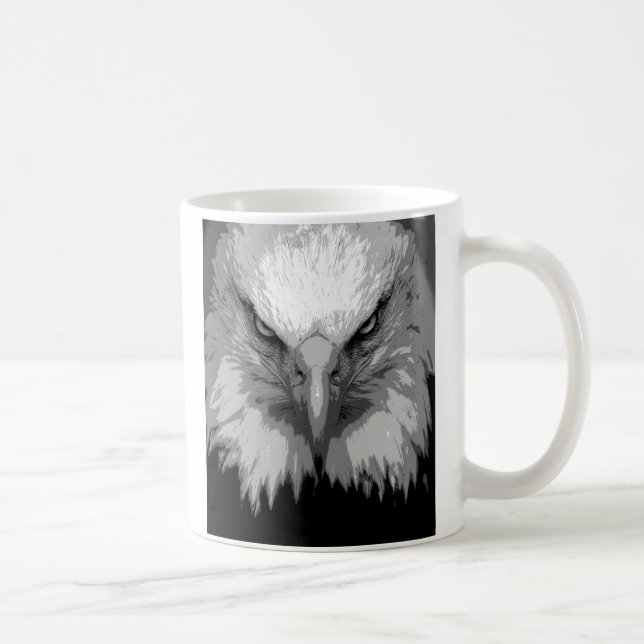 Mug Art Pop moderne Modèle Animaux Tête d'aigle (Droite)