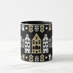 Mug Art populaire néerlandais traditionnel Impression