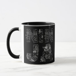 Mug Art texte Extraordinaire Ninja