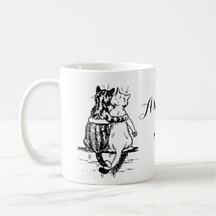 Mug Art vintage de maison de chat de Wain
