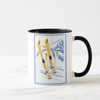 Mug Art vintage de ski