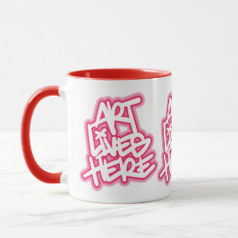 Mug Art vit ici Motif