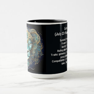 Mug Art Zodiaque Lion pour le 23 juillet-22 août