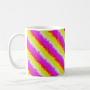 Mug Artdeco rose Jaune Artdeco Arc-en-ciel rayures