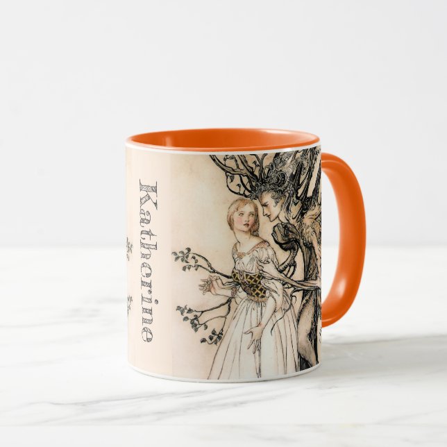 Mug Arthur Rackham, une vieille femme dans le bois (Devant droit)