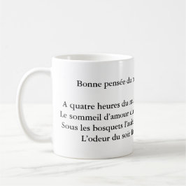 Mug Arthur Rimbaud Bonne Pensée du Matin Poem