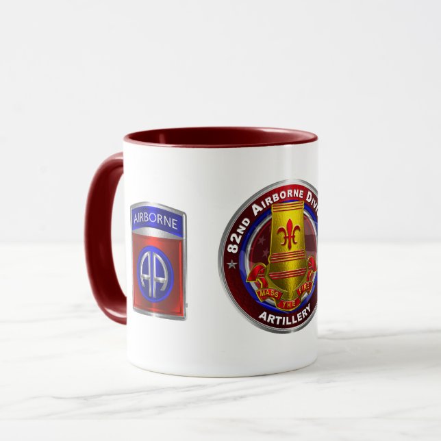 Mug Artillerie de la 82e division aéroportée   (Devant gauche)