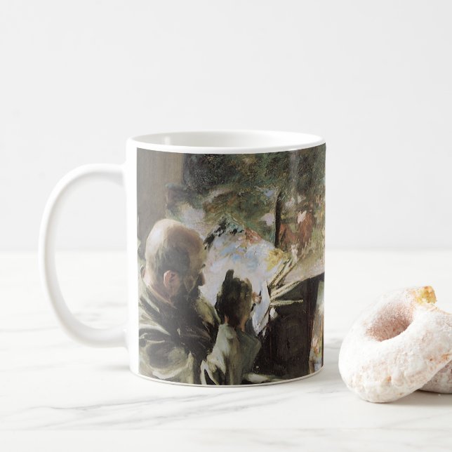Mug Artiste dans son studio par John Singer Sargent (Avec donut)