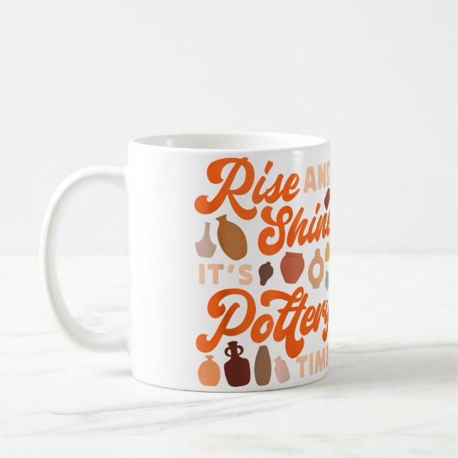 Mug Artiste de céramique de poterie Levez-vous et bril (Gauche)