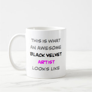 Mug artiste de velours noir, génial