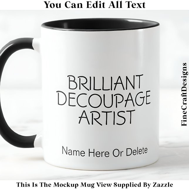 Mug Artiste Découpage brillant Artiste Artiste Artiste (Créateur téléchargé)