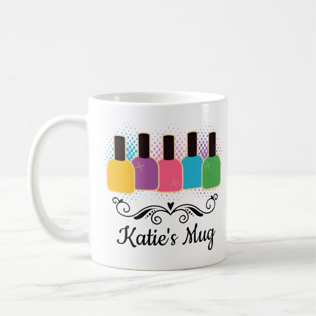 Mug Artiste Nail Tech Technicien de beauté (Gauche)