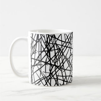 Mug Artistic Chaotic Line Scribble Design 🎨