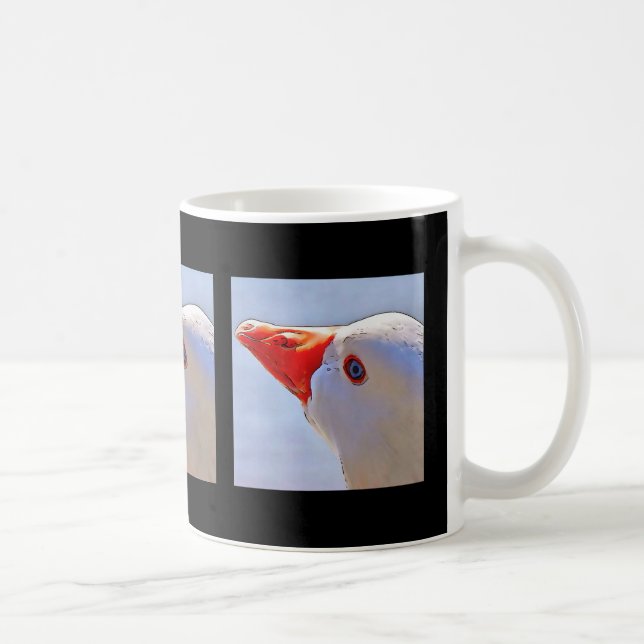 Mug Artistic Duck Black Outline Art Tapestry (Droite)