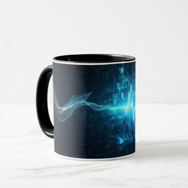 Mug Artistique futuriste pour les Sips Visionnaire (Devant gauche)