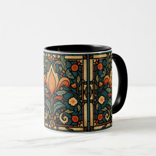 Mug Arts & Crafts Artisanat Vintage, style Mission