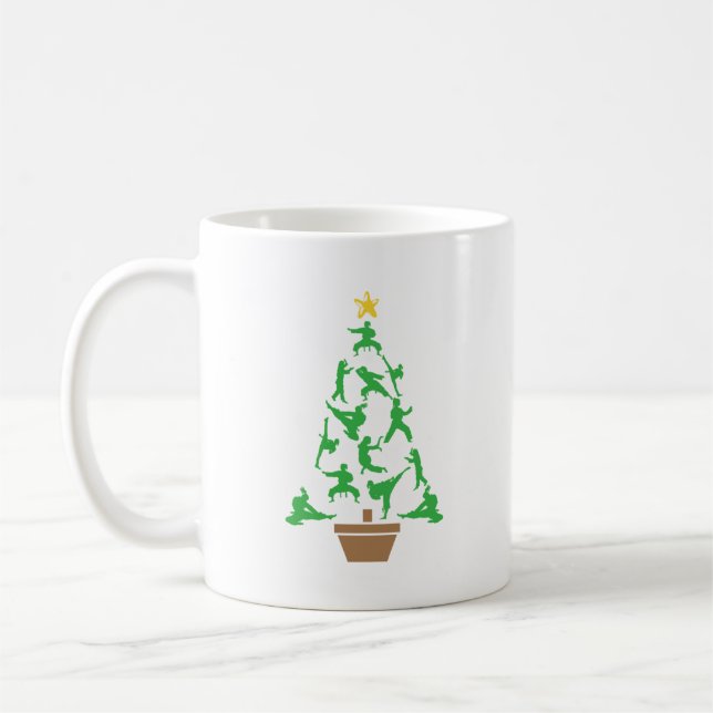 Mug Arts martiaux féminins - Karate Arbre de Noël pour (Gauche)