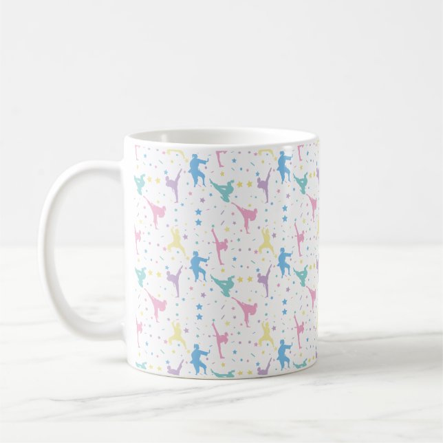 Mug Arts martiaux Karate Étoiles Abstraites Étincelles (Gauche)