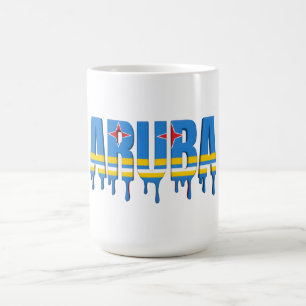 Mug Aruba Drip Drapeau de la Caraïbe Fan
