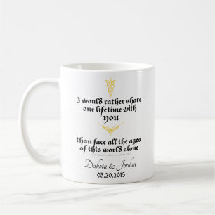 Mug Arwen "Une Vie Avec Vous" Citation Avec Icônes