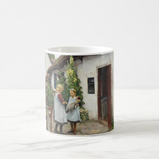 Mug As-Tu Vu Mon Kitten ? (par H.A. Brendekilde) (Centre)