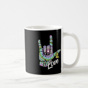 Mug ASL Love You Main Sign Language Butterfly Deaf Awa