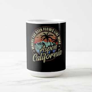 Mug aspen californie où la bière coule comme du vin