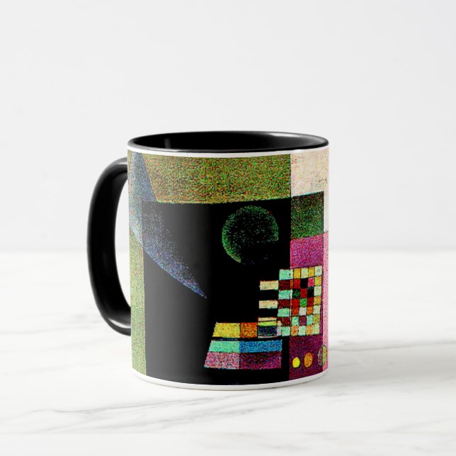 Mug Asserting, abstract painting by Kandinsky, (Devant gauche)