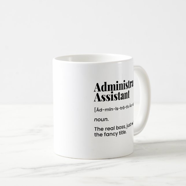 Mug Assistant administratif, administrateur de bureau (Devant droit)