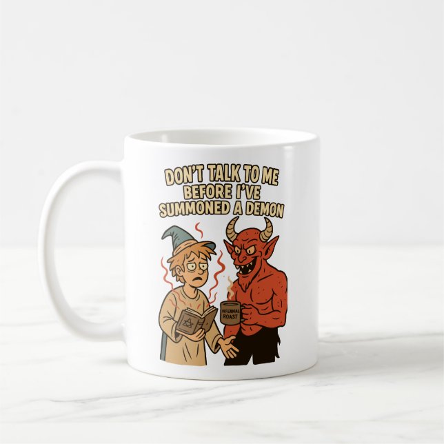 Mug Assistant D&D Fantaisie De Café Rôti Infernal (Gauche)