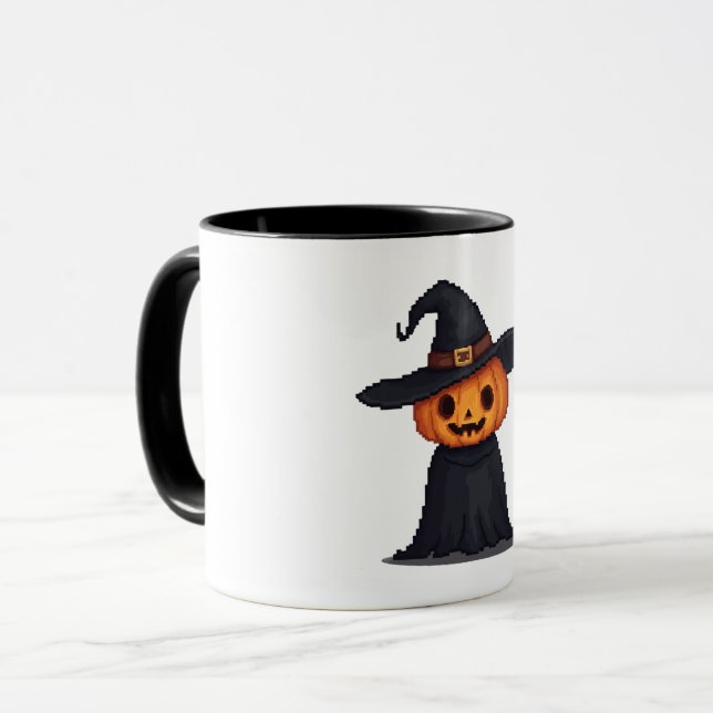 Mug Assistant de la citrouille d'Halloween (Devant gauche)