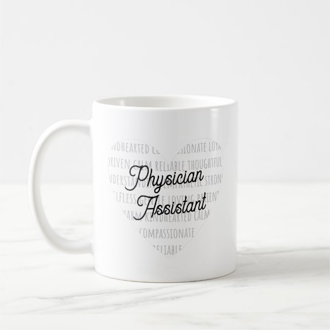 Mug "Assistant de médecin" avec mots de définition coe (Gauche)