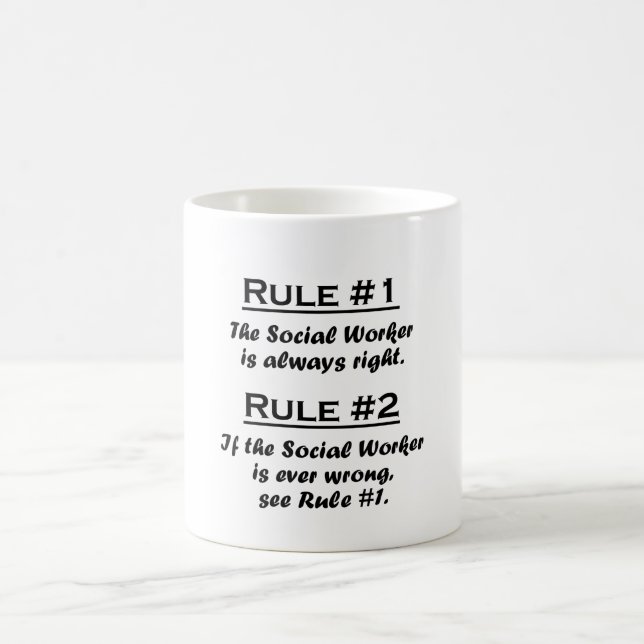 Mug Assistant social de règle (Centre)