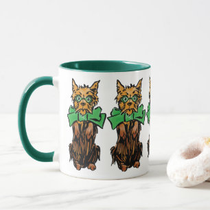 Mug Assistant vintage Oz Toto Dog avec Bow vert